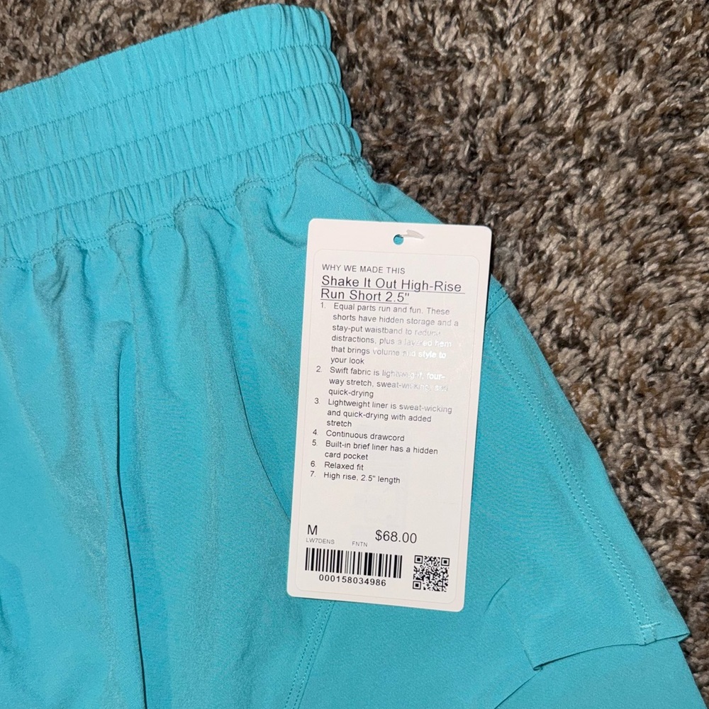 Lululemon Shake It Out High Rise Run Short 2.5” - Picture 3 of 5